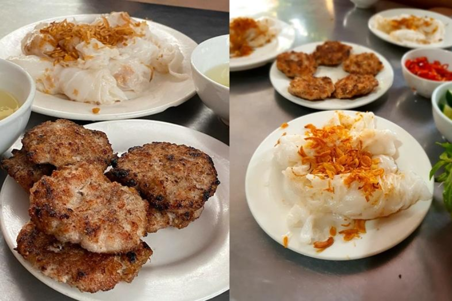 Thưởng thức bánh cuốn Bà Lan nóng hổi, đậm hương vị biển Sầm Sơn