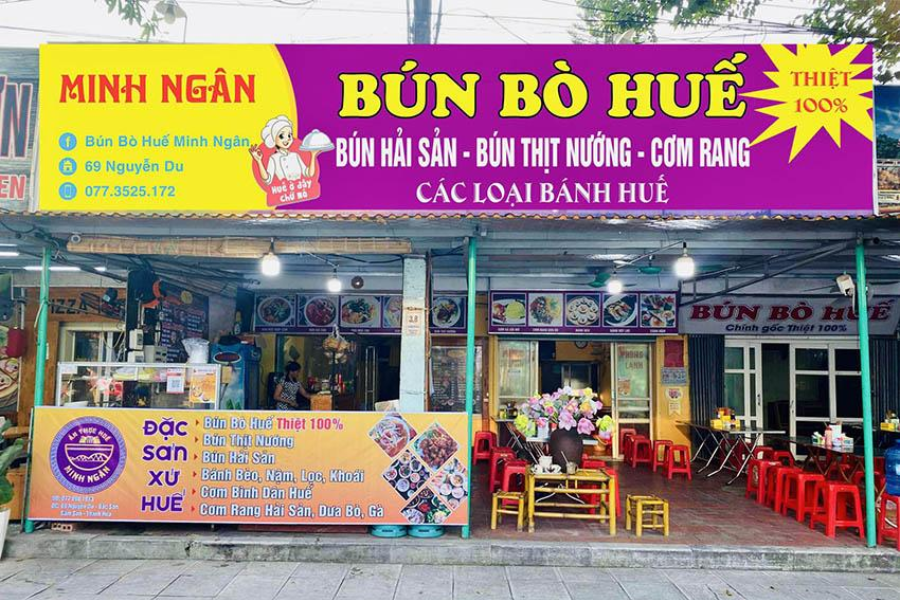 Bún bò Huế Minh Ngân – hương vị chuẩn Huế giữa lòng Sầm Sơn